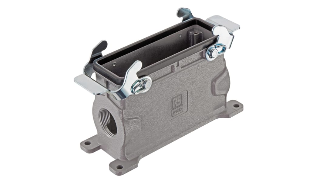 Base para conector industrial con entrada lateral RS PRO tamaño 24B, con rosca M32