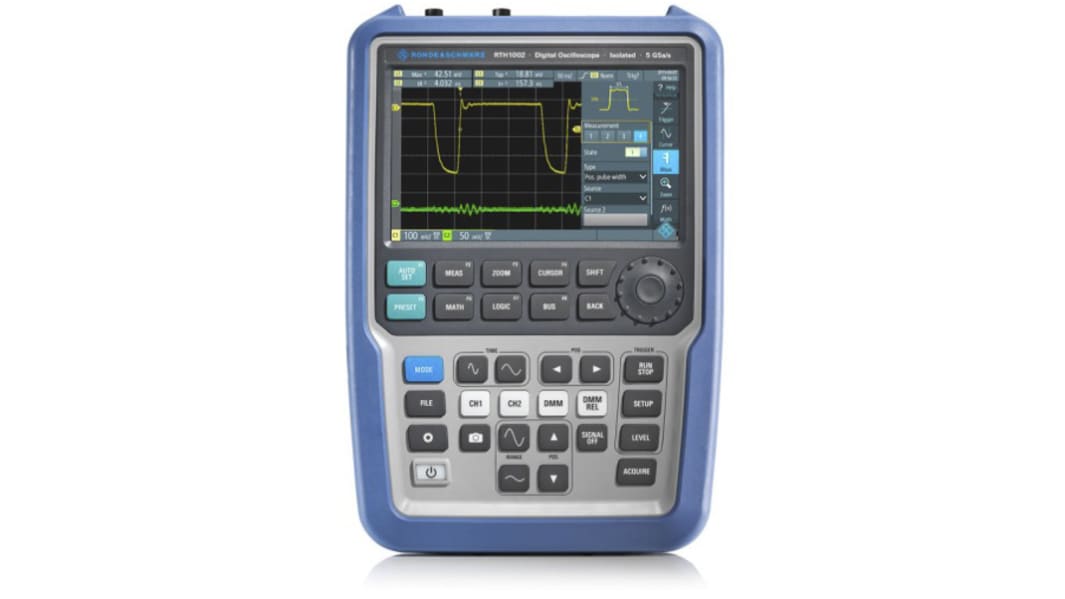Rohde & Schwarz RTH1002 Scope Rider Series, 350MHz Handheld Oscilloscope, 2 Analogue Channels, 8 Digital Channels -