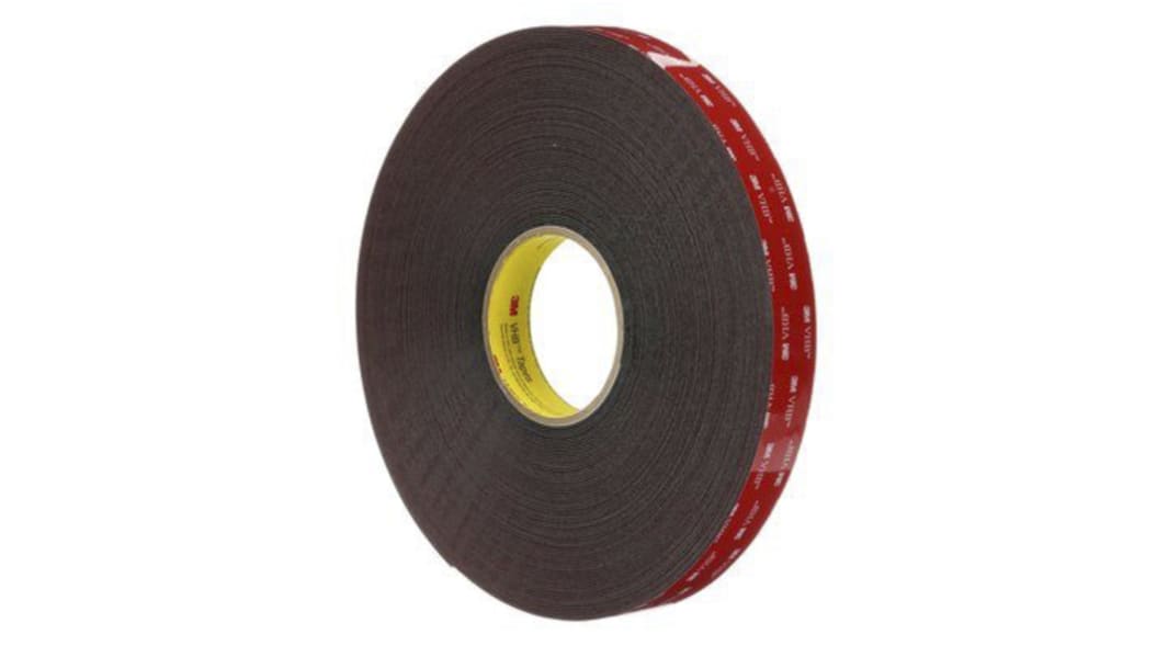 3M 5952F, VHB™ Black Foam Tape, 19.0mm x 33.0m, 1.10mm Thick