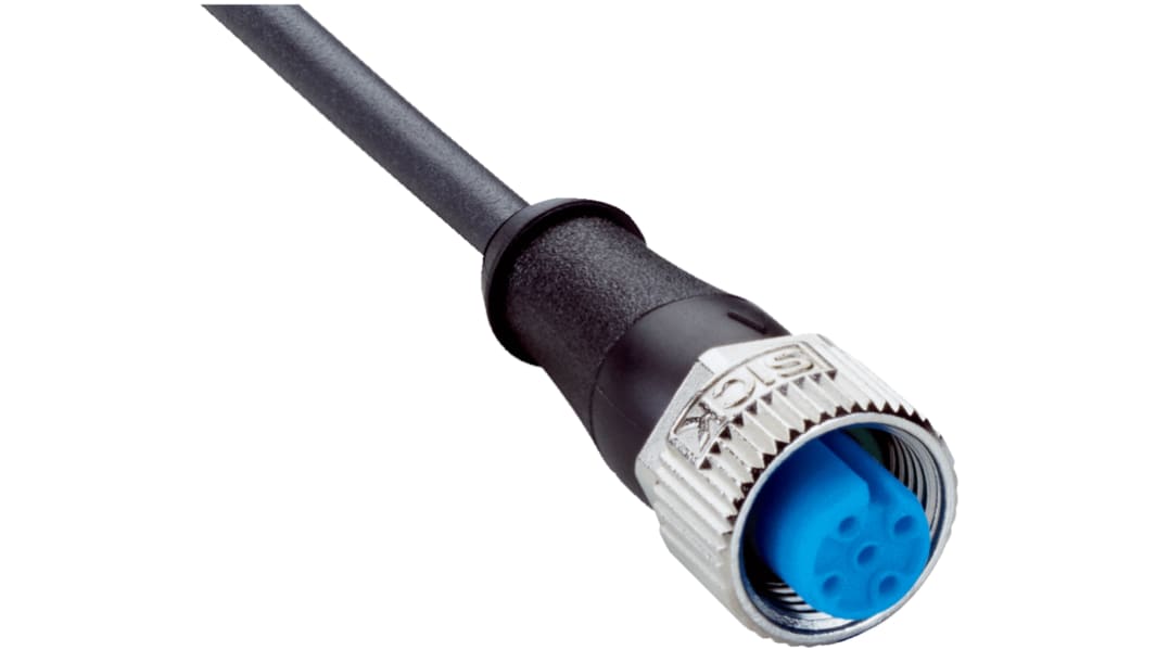 SICK Straight Female 5 way M12 to 5 way Unterminated Sensor Actuator Cable, 10m
