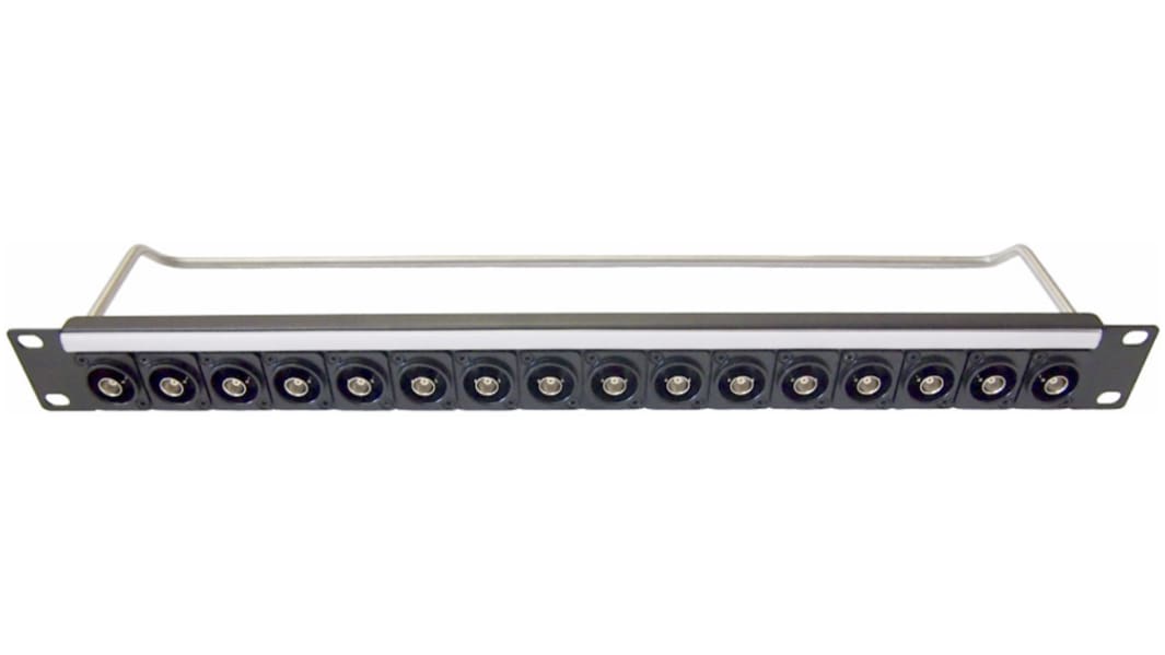 RS PRO Patchfeld Typ Audio, Digital, Optisch, Video 16 Anschlüsse, 1HE