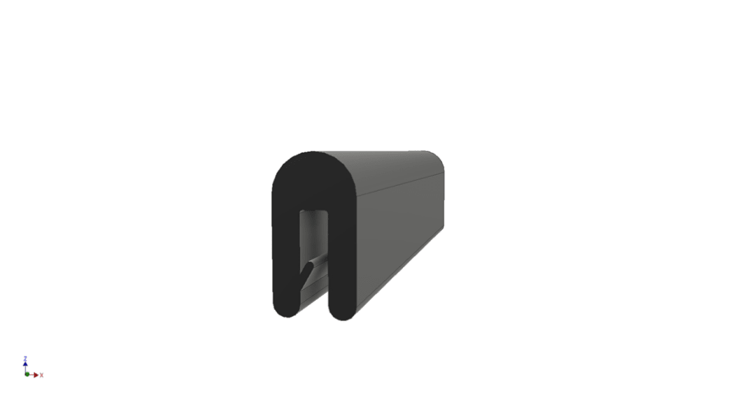 RS PRO Kantenschutz, , EPDM, Schwarz, B. 6mm, H. 11,5 mm, L. 20m