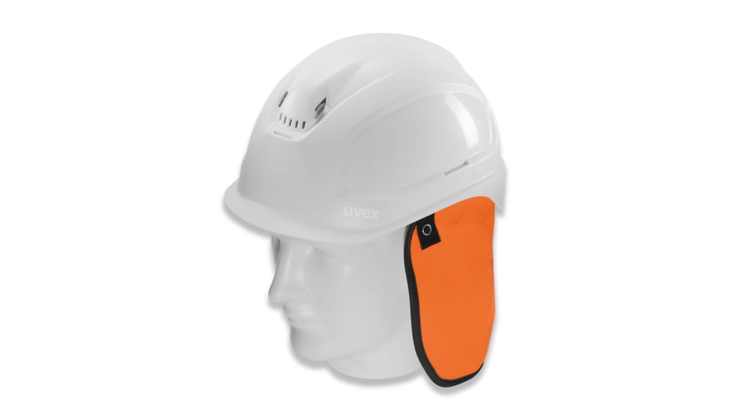 Protège-nuque pour casque de sécurité uvex Orange en Polyester