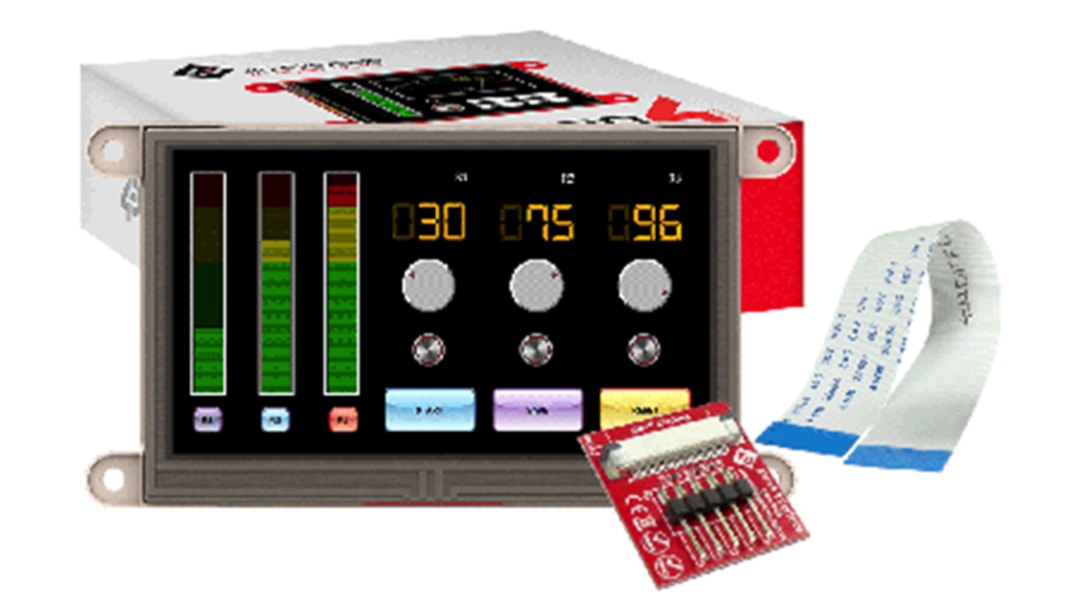 4D Systems, Resistiver Touchscreen, 4.3Zoll, gen4 Diablo 16