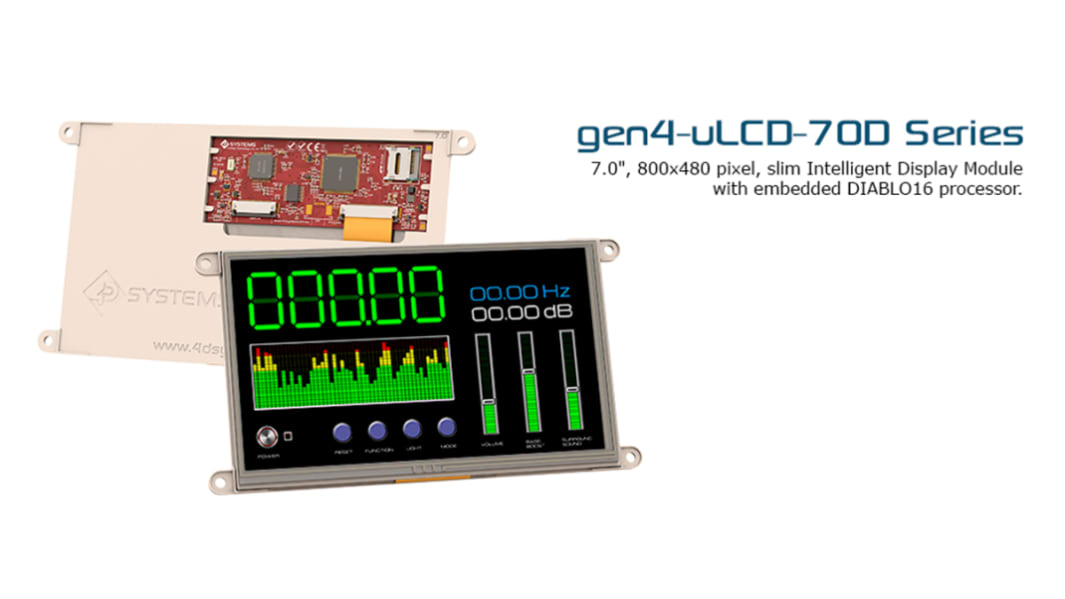 Display per Raspberry Pi gen4 Diablo 16 da 7poll. 4D Systems, con Touchscreen resistivo