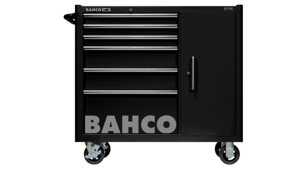 Bahco Stahl Werkzeugwagen, Typ Trolley 6 Schubladen mit Rollen, 986mm x 501mm x 1.1m