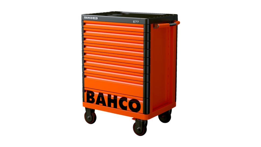 Bahco 9 Drawer Solid Steel Wheeled Tool Chest