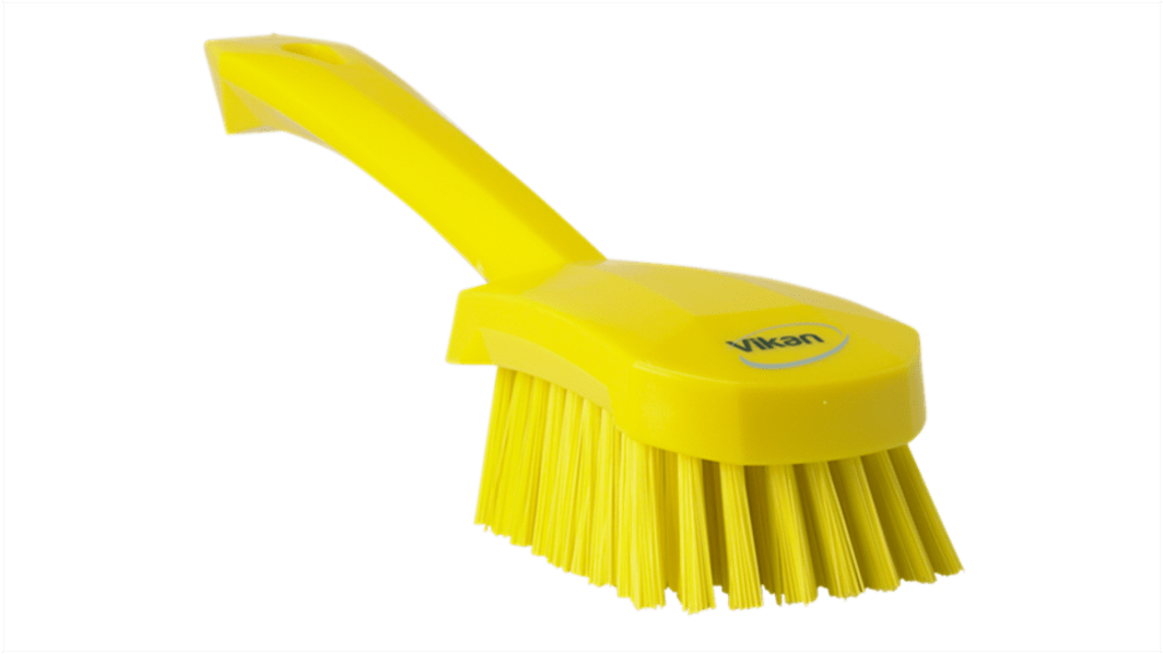 Spazzolone Duro Giallo Vikan Spazzola per lavaggio, con setole in Poliestere di 36mm Sì, per Pulizia multiuso