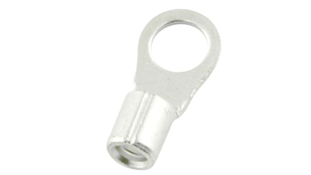 RS PRO Uninsulated Ring Terminal, 3.2mm Stud Size, 1.5mm² to 2.5mm² Wire Size