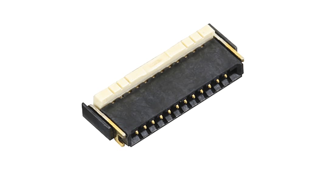 Panasonic Y5B, SMD FPC-Steckverbinder, Buchse, 32-polig / 1-reihig, Raster 0.5mm Lötanschluss