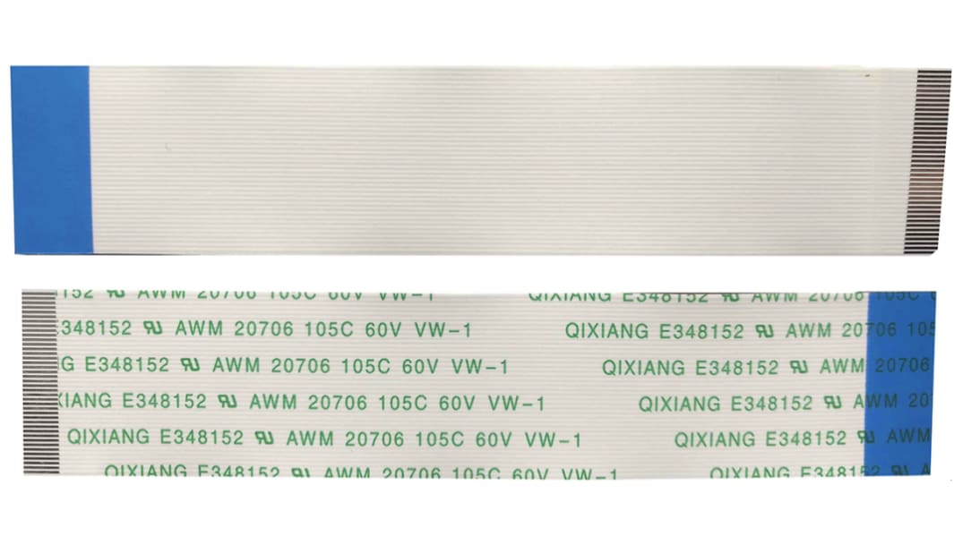 RS PRO FFC Ribbon Cable, 40-Way, 0.5mm Pitch, 50mm Length