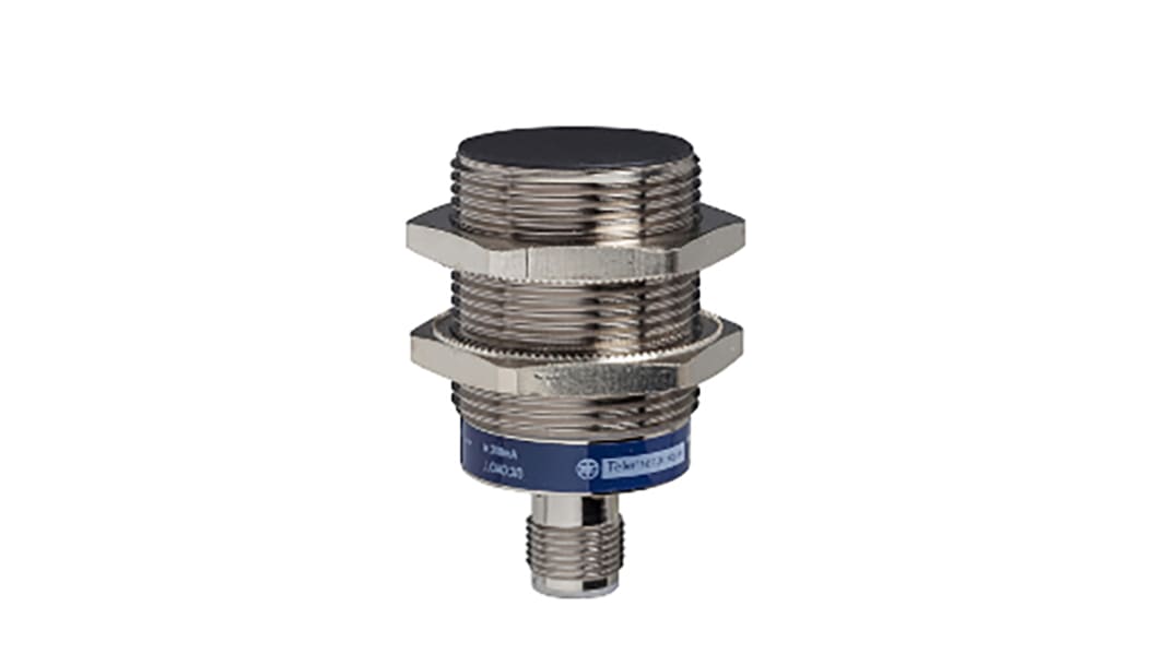 Telemecanique Sensors Inductive Threaded Barrel Proximity Sensor, M30, 15 mm Detection, 2-Wire NO, 12 → 24 V dc