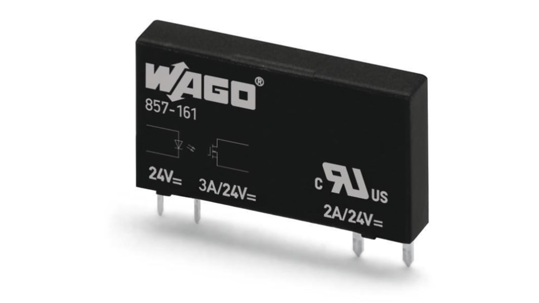 WAGO ソリッドステートリレー, 0.1 A, 48 V dc, プラグイン取り付け, 857-164