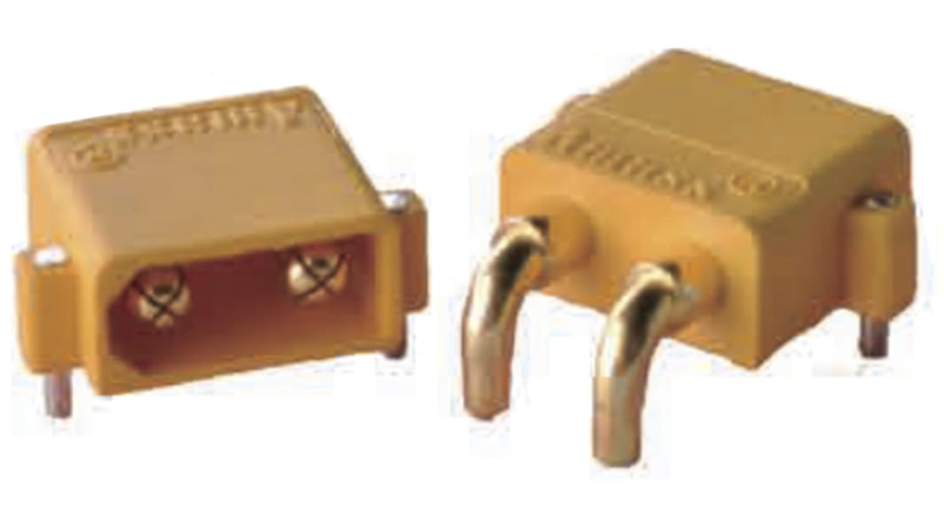 RS PRO Compact Power Connector Plug, 2P, 15A, 500 V dc