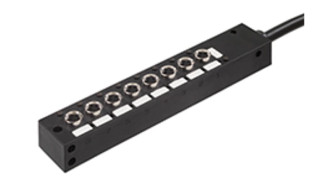 Molex 120247 Series Sensor Box, M8, 5m cable, 3 way, 8 port
