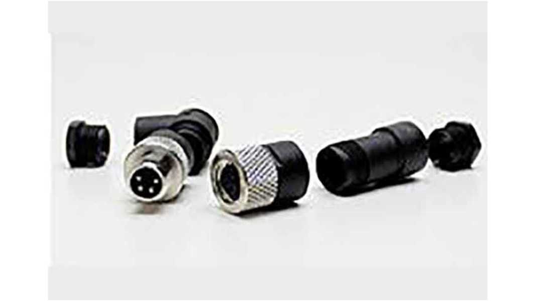Conector circular Molex hembra Ángulo de 90° serie Nano-Change de 3 vías hembra, montaje aéreo, IP67