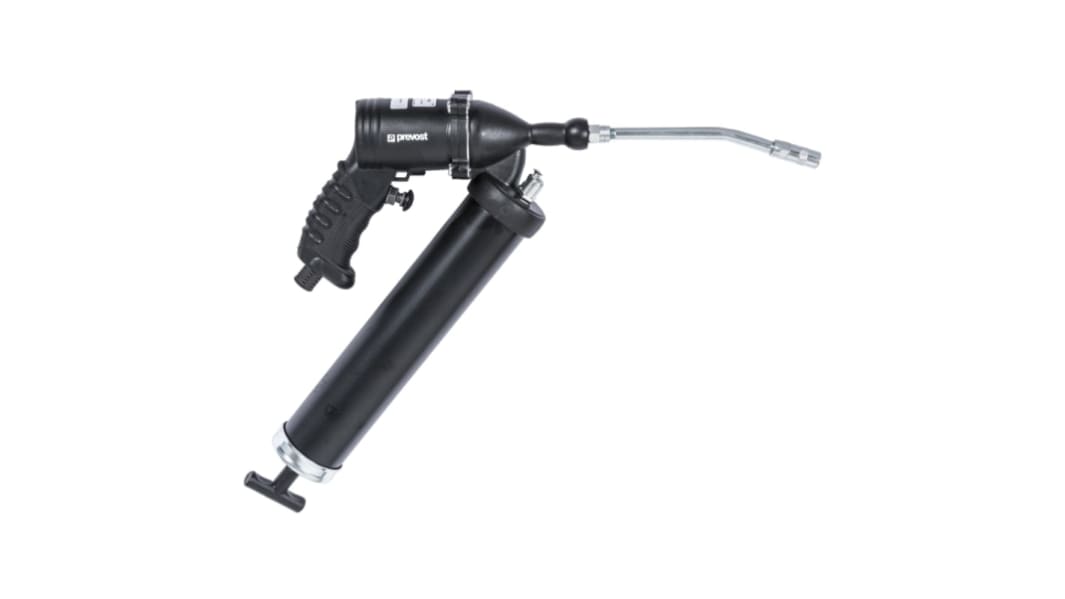 Ingrassatore a pistola pneumatico PREVOST, ingresso aria 1/4" BSPF, pressione di esercizio 6.9bar
