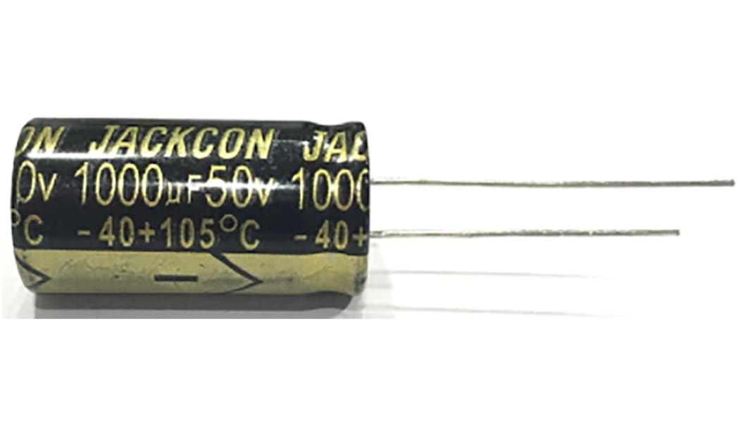 RS PRO 1μF Aluminium Electrolytic Capacitor 100V dc, Radial, Through Hole