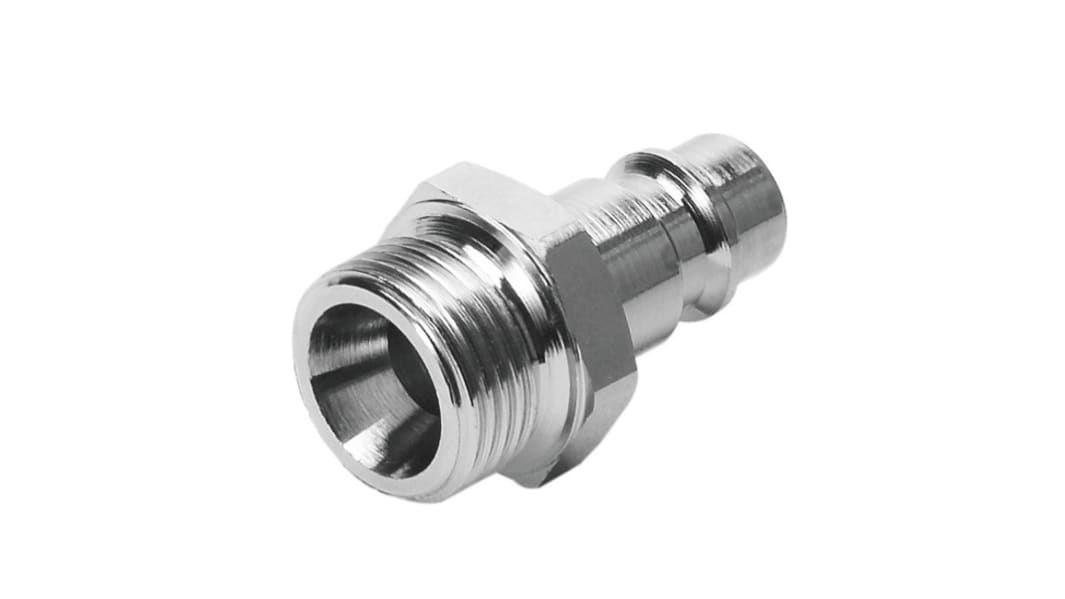 Festo Brass Male Pneumatic Quick Connect Coupling, G 1/4 Male Threaded