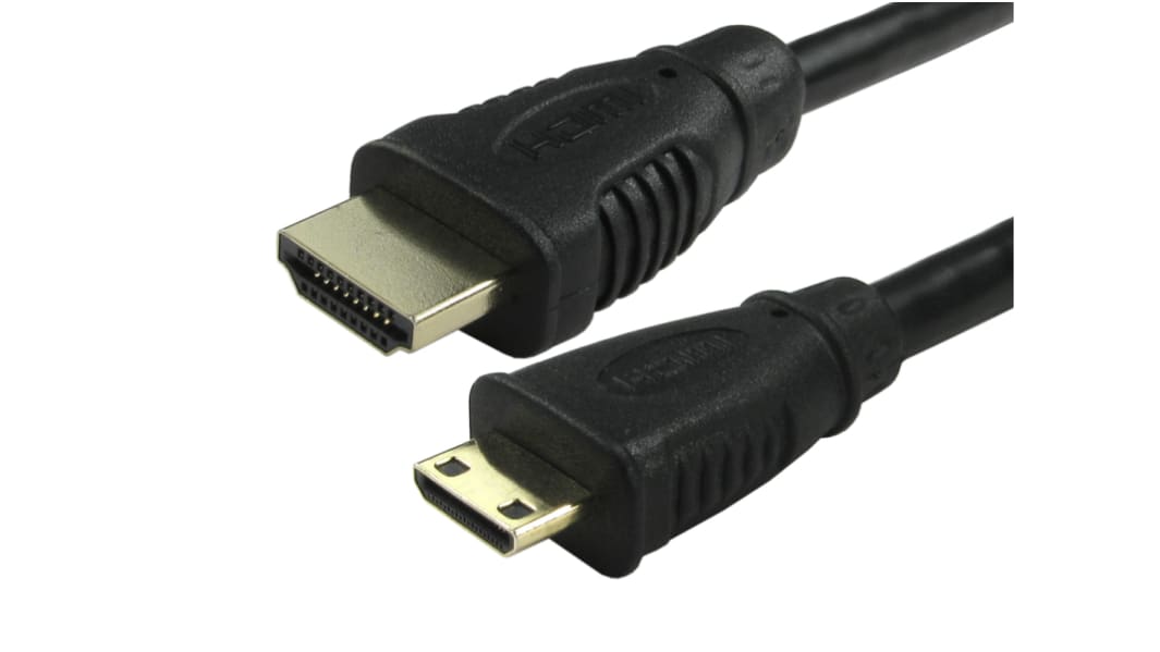 RS PRO, 2m Male HDMI to Male Mini HDMI 4K