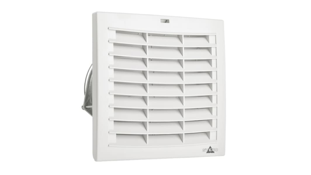 STEGO FPI/FPO 018 Series Filter Fan, 24 V dc, DC Operation, 156m³/h Filtered, 178m³/h Unimpeded, IP54, 176 x 176mm