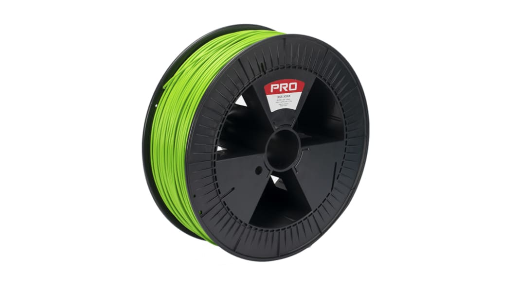 RS PRO 2.85mm Grøn PLA 3D printerfilament, 2.3kg