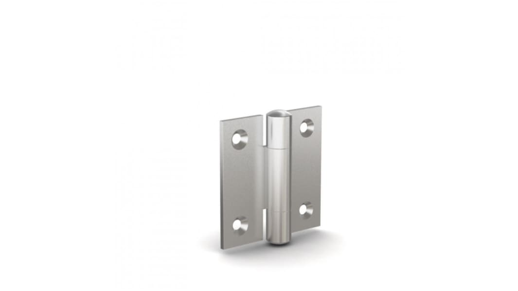 Pinet Stainless Steel Butt Hinge, Rivet Fixing, 50mm x 50mm x 2mm