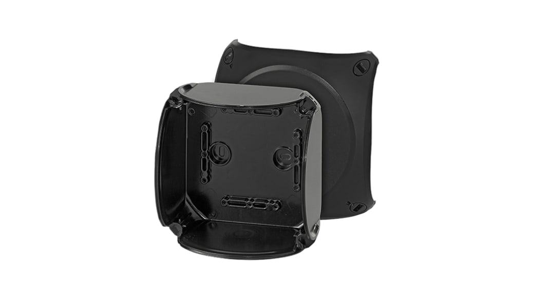 Caja de conexiones HENSEL KF0600C, 1, Policarbonato, Negro, 130mm, 77mm, 130mm, 130 x 130 x 70mm, IP66, IP67, M32