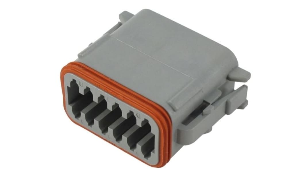 Deutsch DT, 12P , 2 Rangées Connecteur automobile Mâle type Boîtier pour fiche mâle