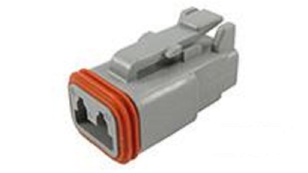 Deutsch, DT Automotive Connector Plug Grey Plug-In 2 Way DT06-2S-C015