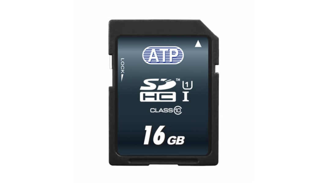 ATP 16 GB Industrial SDHC SD Card, Class 10, UHS-1 U1