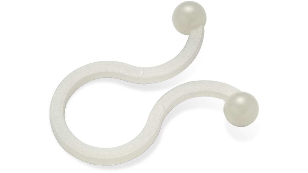 Wurth Elektronik Natural Nylon Twister Clip, 7.3mm Max. Bundle