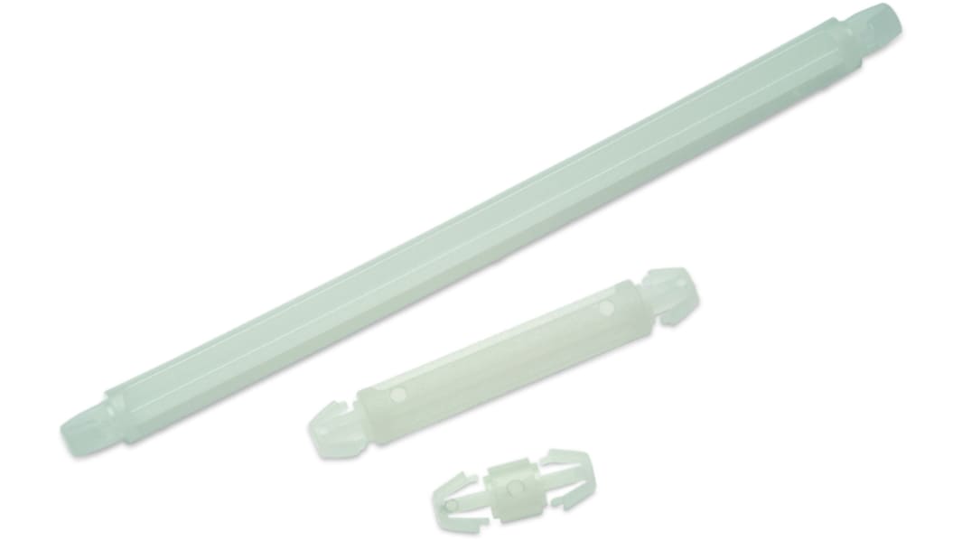709621600, 10mm High Nylon Support Post for 4mm PCB Hole, 5mm Base