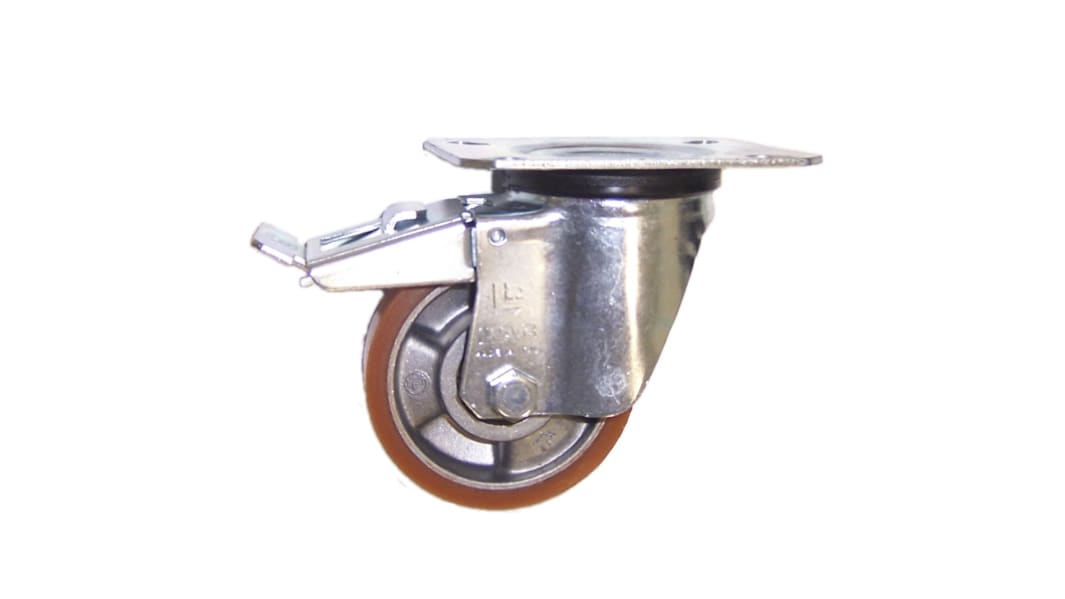Roulette industrielle Pivotante LAG, Acier zingué, Ø 80mm, 120kg