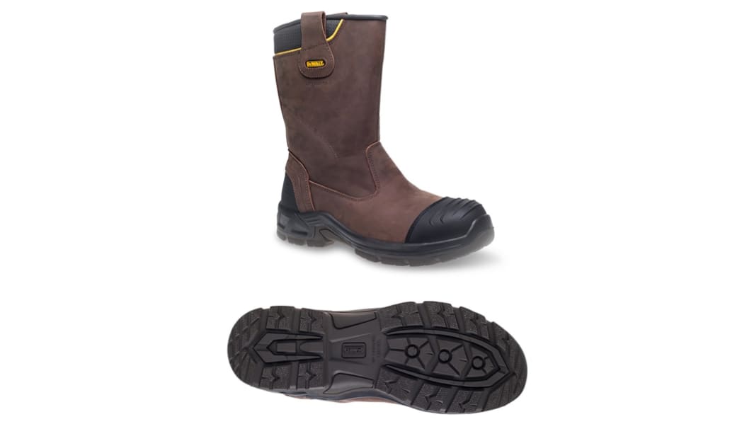 DeWALT Millington EN20345 S3, Herren, Sicherheitsstiefel Schwarz mit Verbundmaterial-Schutzkappe, Größe 39 / UK 5