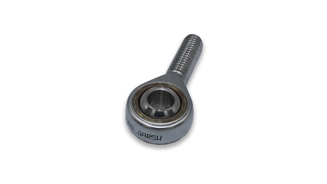 Fluro M14 x 2 Male Stainless Steel Rod End, 14mm Bore, 78mm Long, Metric Thread Standard, Male Connection Gender