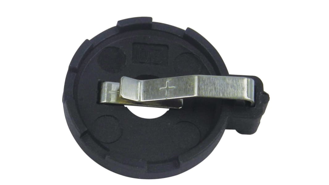 RS PRO CR2032 Battery Holder, PCB Mounted Contact