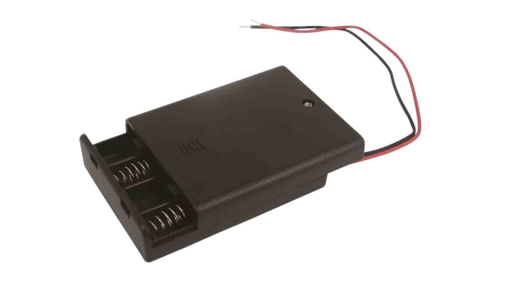 RS PRO 電池ホルダ 4 ワイヤーリード