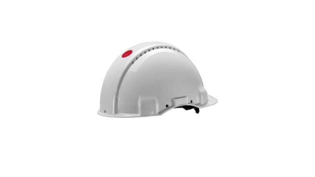 Casco di sicurezza Ventilato 3M Peltor Uvicator G3000 in HDPE , col. bianco