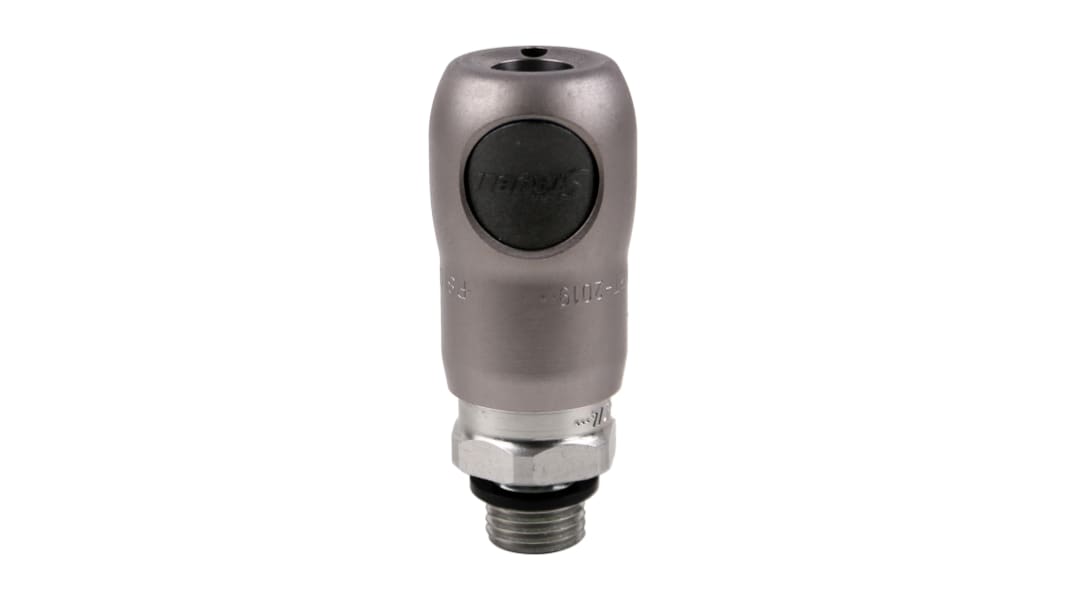Staubli – Fluid Connectors Stainless Steel Safety Quick Connect Coupling, G 1/4 Male Threaded