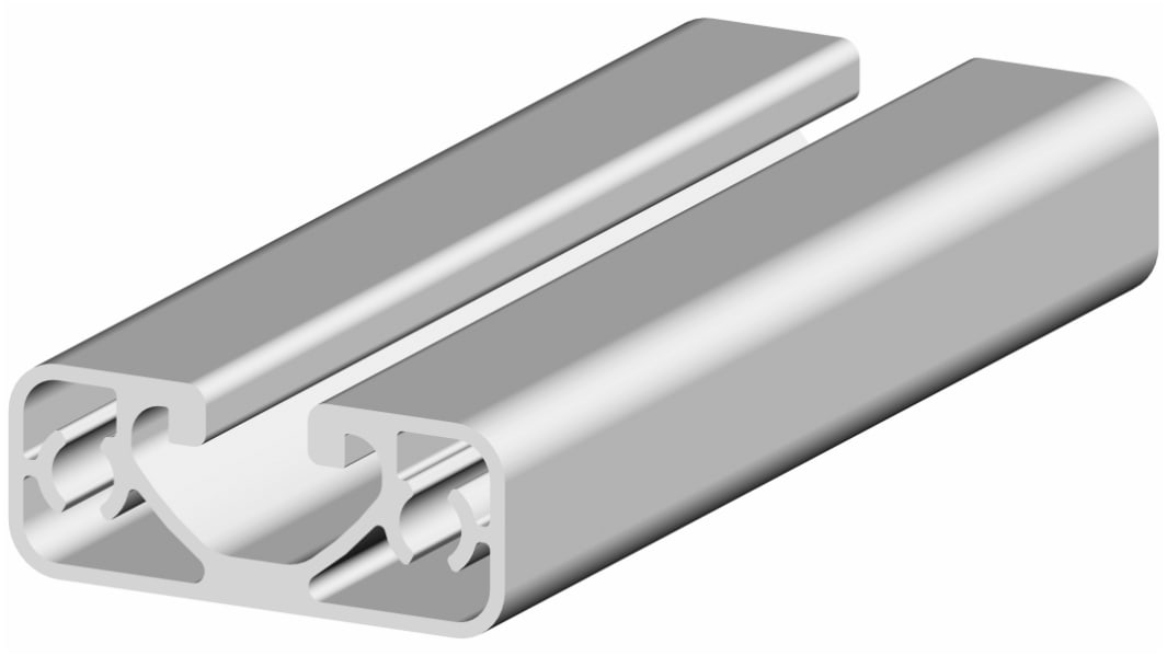 Rögzítő 3000mm Ezüst, Alumínium, 40 x 16 mm
