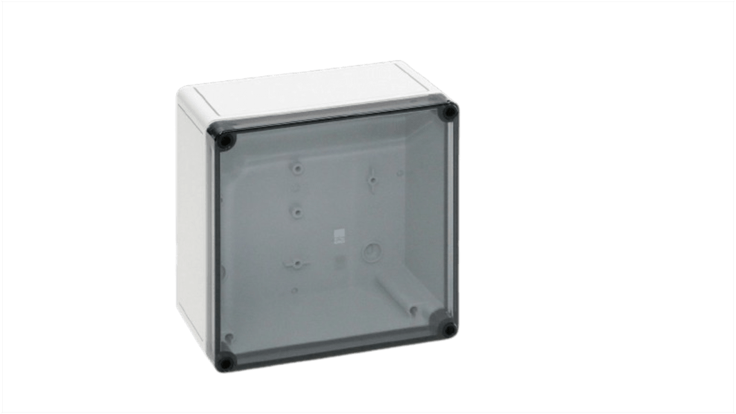 Coffret mural Rittal PK en Polycarbonate, Hauteur 180 mm, Largeur 180 mm, Profondeur 90mm, RAL7035, IP66