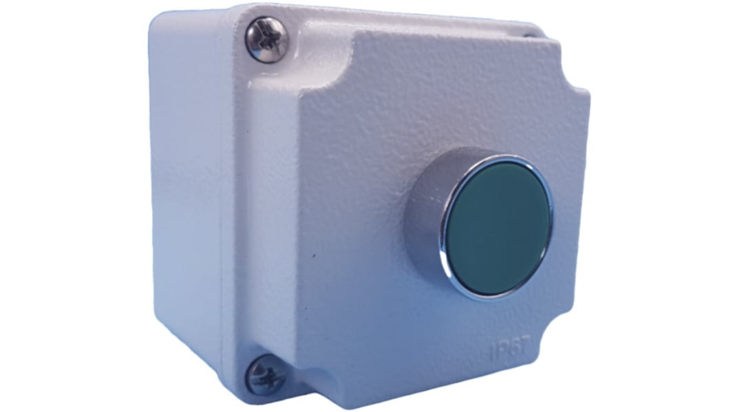 Lovato LPZM Drucktaste-Steuerstation Grün, IP66, IP67, 1 Metall Ø 22mm