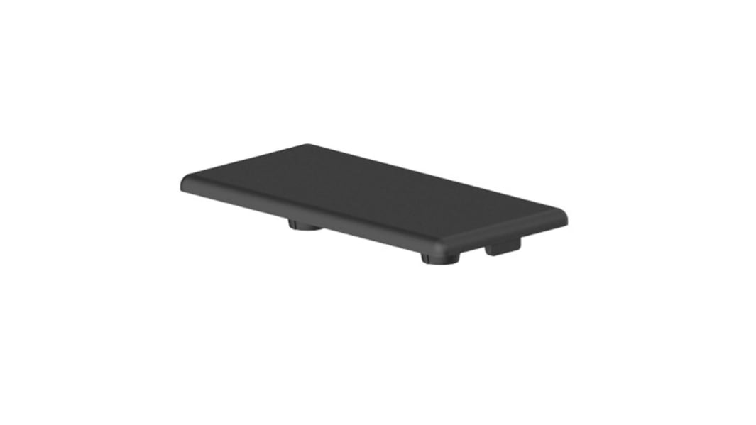 RS PRO Black End Cap, 20 x 40 mm Strut Profile, 5mm Groove