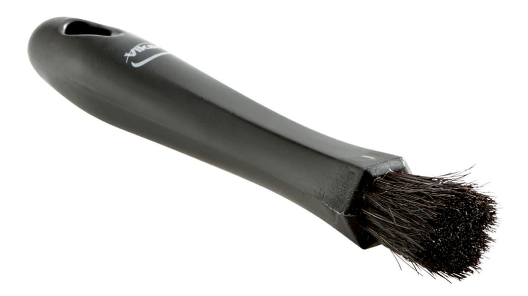 Spazzolone Morbido Nero Vikan Spazzola per pulizie, con setole in Setole naturali di 24mm, per Esterni auto, interni
