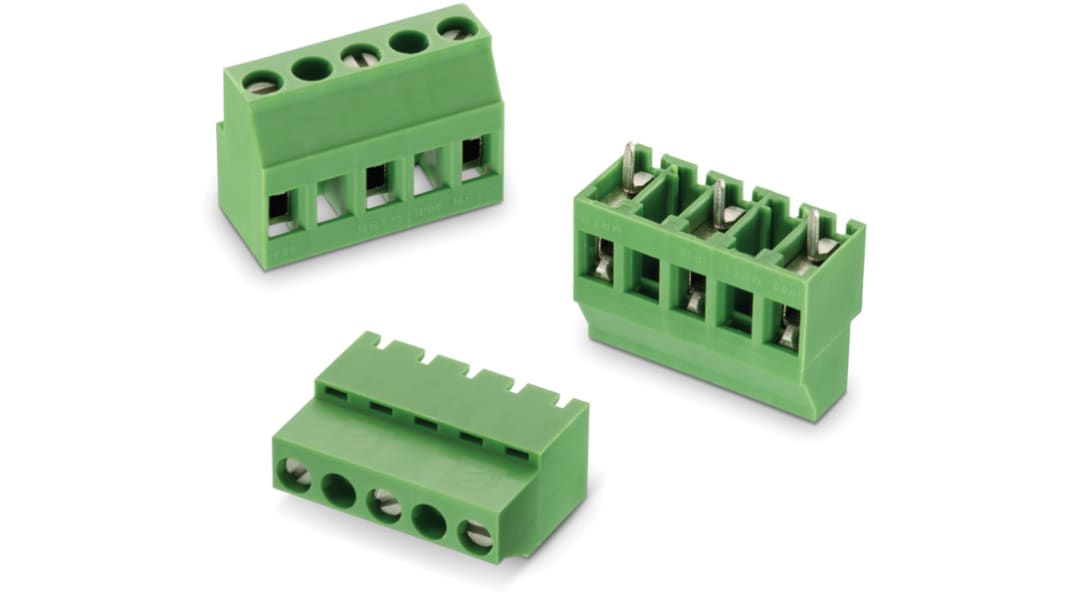 Wurth Elektronik 2448 Series PCB Terminal Block, 4-Contact, 10mm Pitch, PCB Mount, 1-Row, Solder Termination