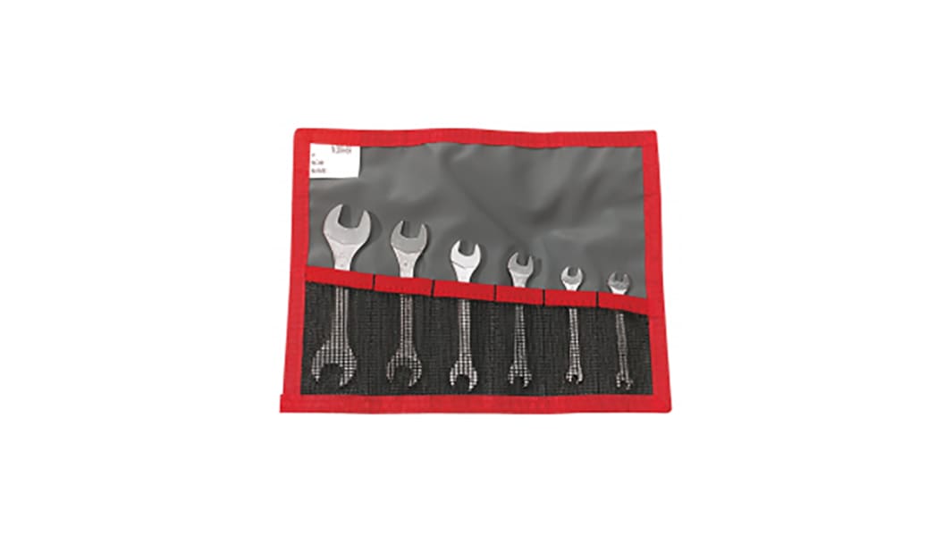 Facom 22.JE Series 6-Piece Spanner Set, 3.2 x 5.5 → 12 x 13 mm