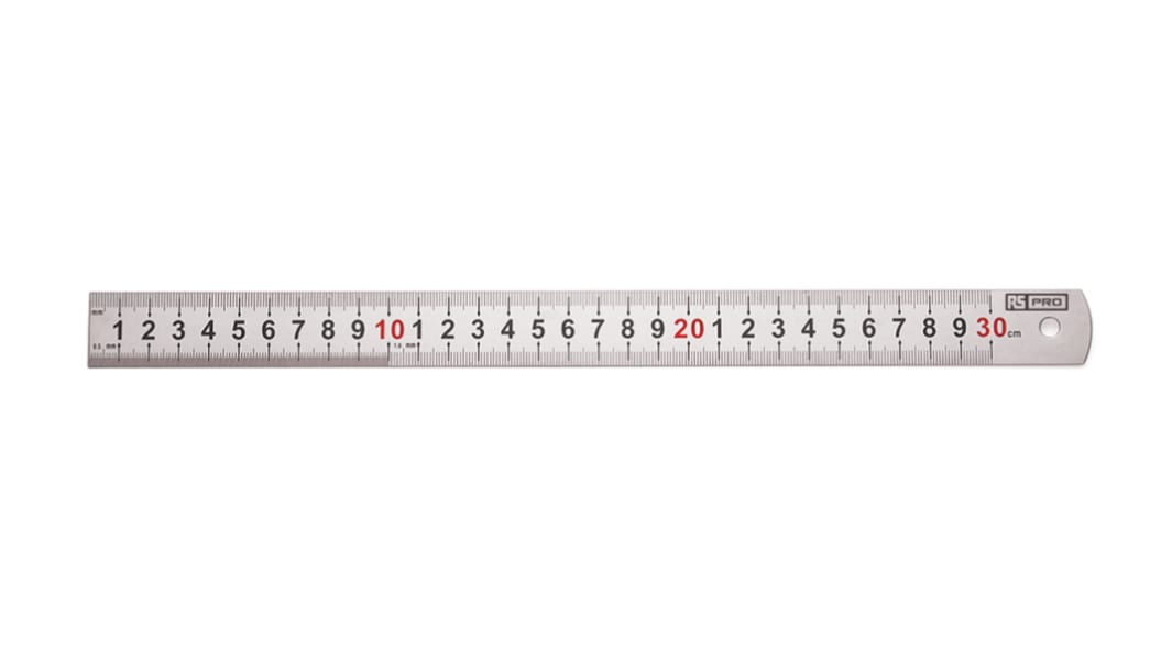 Righello RS PRO in Acciaio inox, L. 300mm, Metrico