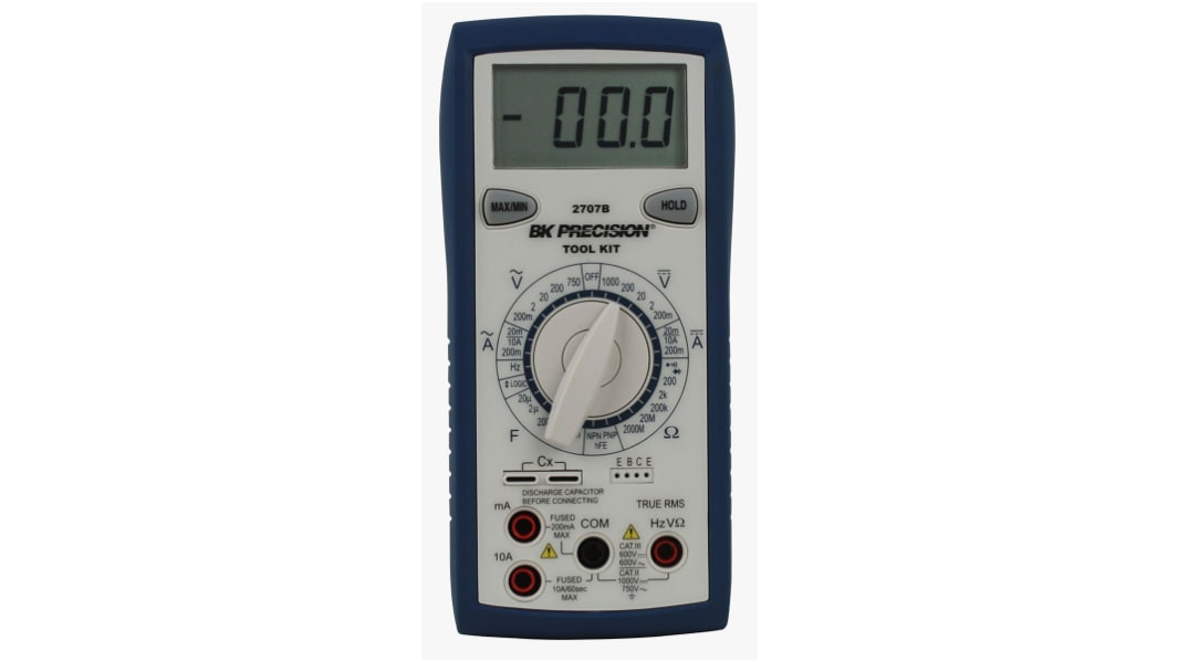 Multimètre BK2707B BK Precision Portable, 750V c.a. 10A c.a.