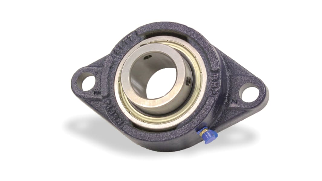 Palier à roulement NSK-RHP, diam int 40mm, 2 trous de fixations en Fonte